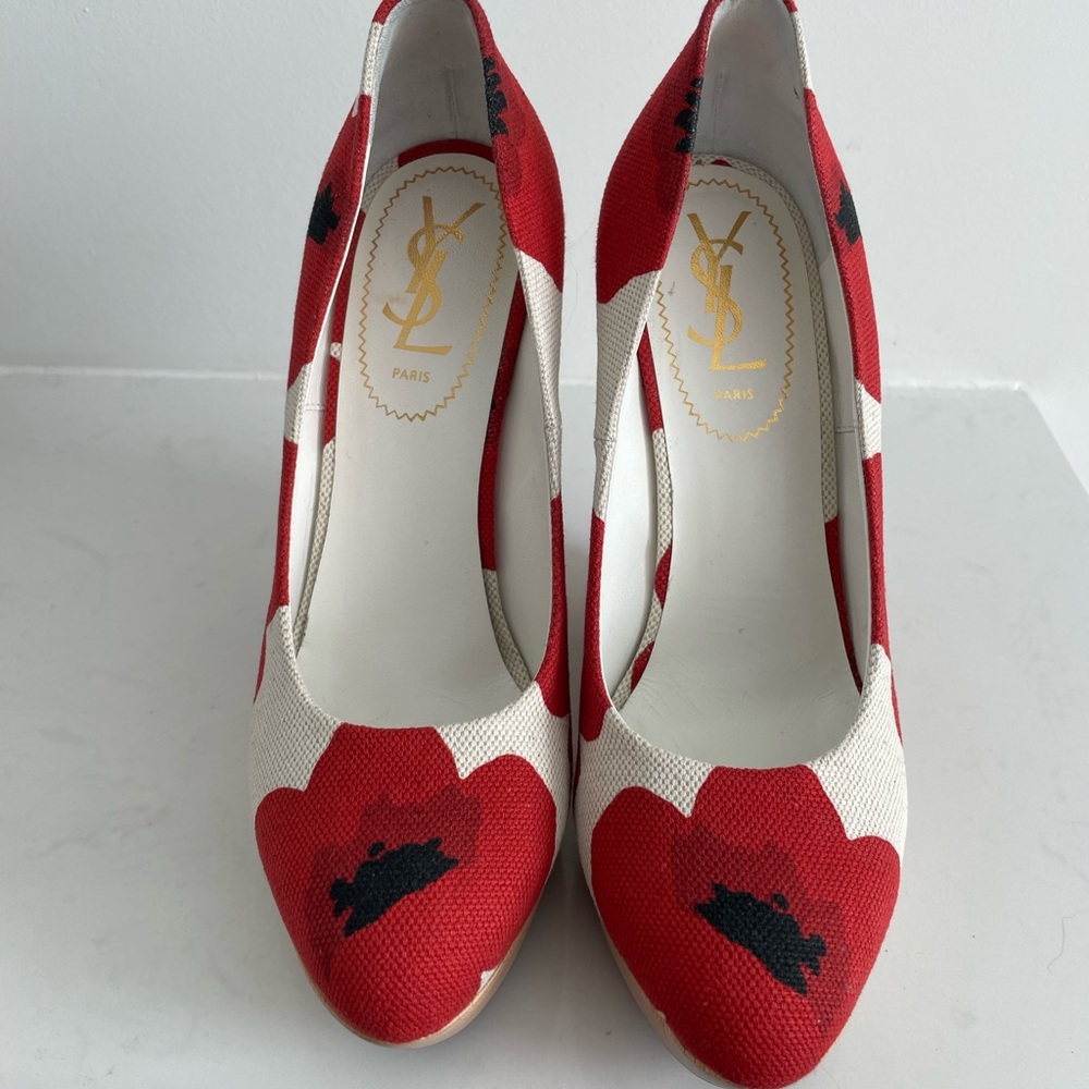 Original YSL wedges. Limited edition, almost new.